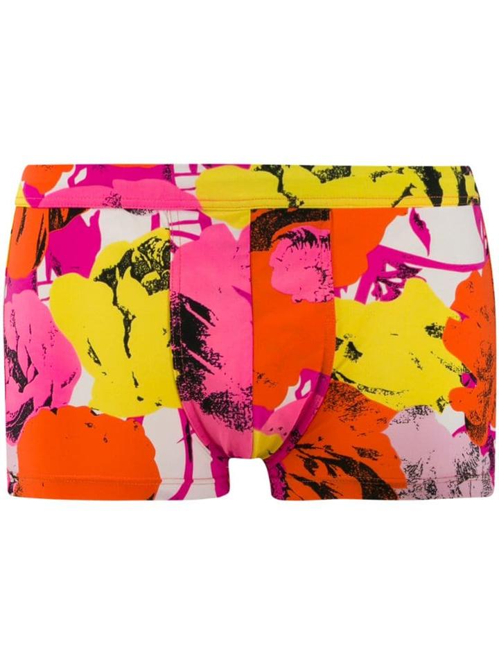 Versace Pre-owned '1990s Printed Swim Shorts - Pink