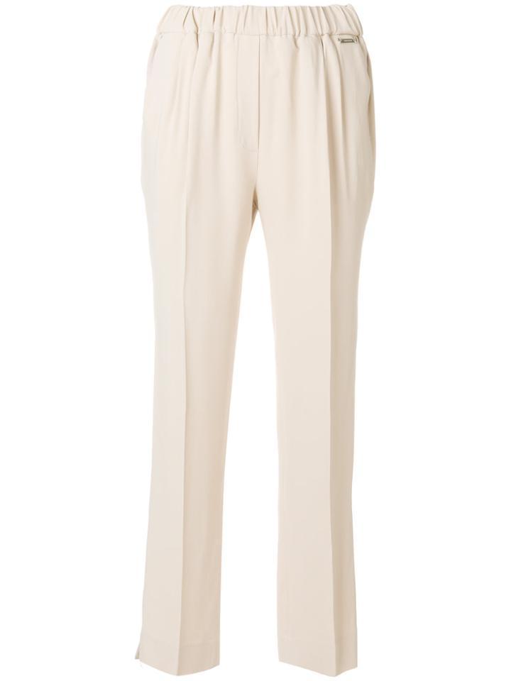 Twin-set High Rise Trousers - Nude & Neutrals