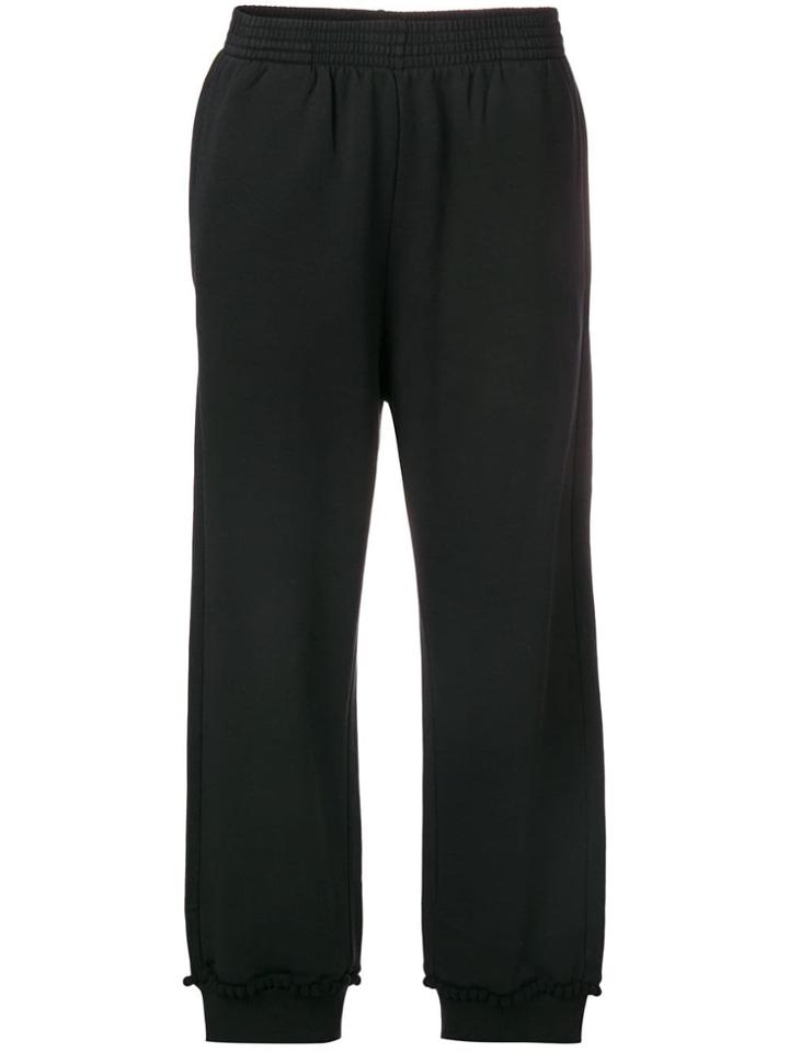 Mm6 Maison Margiela Pom-pom Trim Track Pants - Black