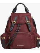 Burberry The Crossbody Rucksack In Nylon And Leather - Pink & Purple