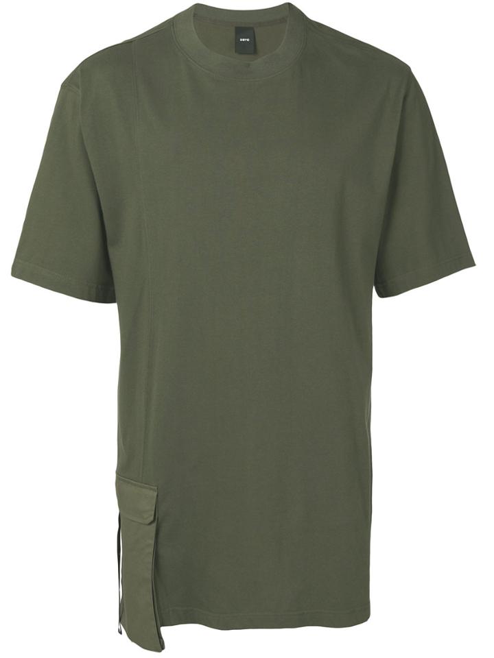 D.gnak Pocket Applique T-shirt - Green