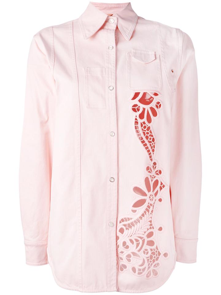 No21 Cutout Shacket - Pink & Purple