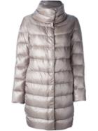 Herno Padded Coat, Women's, Size: 40, Nude/neutrals, Polyamide/feather Down/acetate