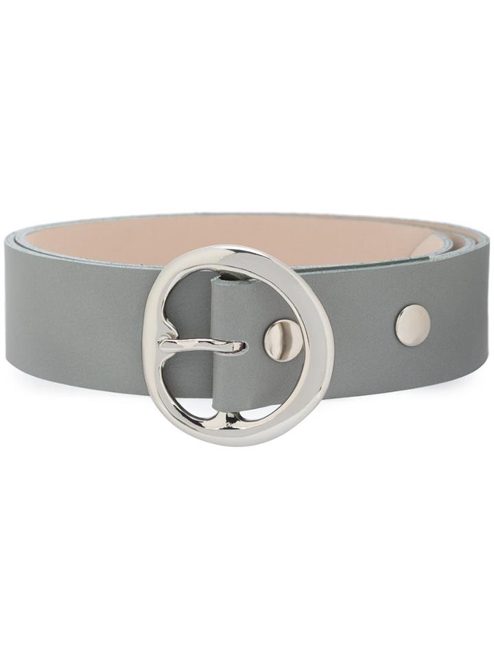 B-low The Belt Round Buckle Belt - Grey