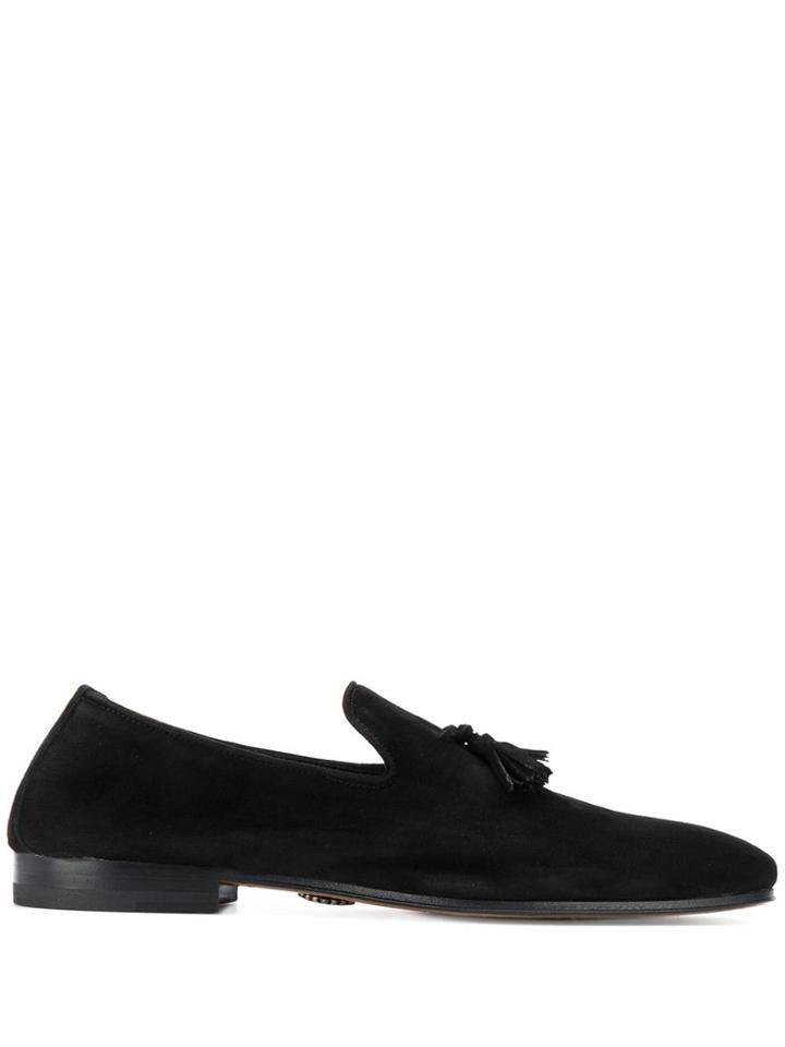 Andrea Ventura Tassel Detail Loafers - Black