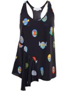 Stella Mccartney Silk Superheroes Tank Top