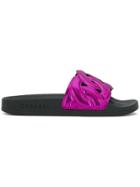 Casadei Pool Flat Slides - Purple