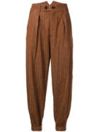 Polder Theo Tapered Trousers - Brown