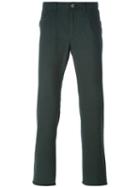 Brioni Regular Trousers, Men's, Size: 33, Green, Cotton/cashmere