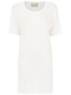 Andrea Bogosian Short Sleeved Shift Dress - White