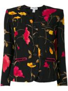 Sonia Rykiel Vintage Floral Print Jacket - Black