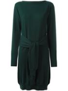 Mm6 Maison Margiela Longsleeved Knit Dress, Women's, Size: Xl, Green, Wool