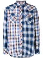Engineered Garments Contrast Plaid Shirt - Blue