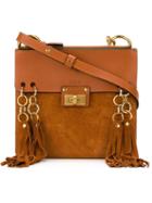Chloé 'jane' Shoulder Bag, Women's, Brown, Calf Leather/calf Suede