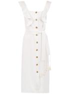 Nk Ruffled Midi Dress - White