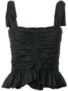 See By Chloé Ruched Tank Top - Black