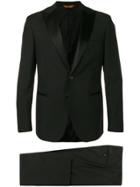 Tonello Two Piece Smoking Suit - Black