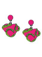 Yazbukey 'snake Heart' Earrings, Women's, Pink/purple