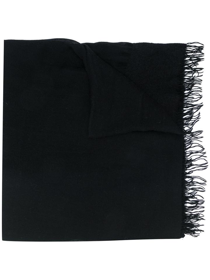 Faliero Sarti Fringed Scarf - Black