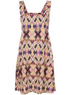 Vivetta Geometric Print Dress - Yellow & Orange