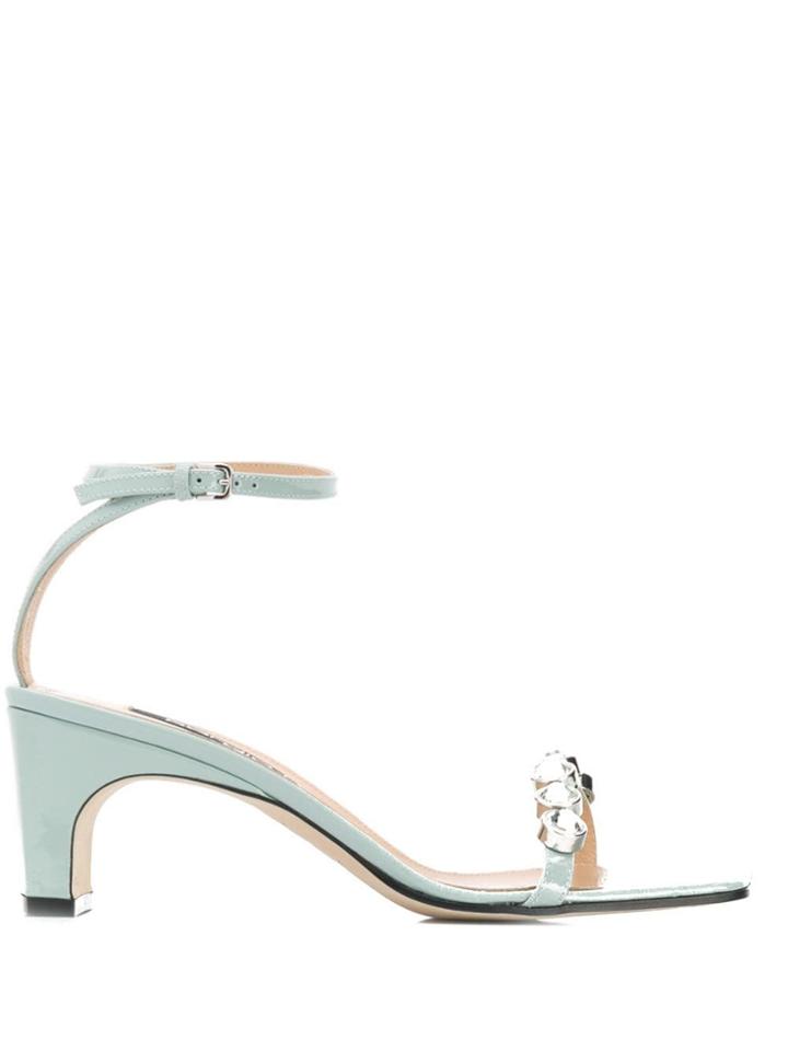 Sergio Rossi Sr1 Square-toe Sandals - Blue