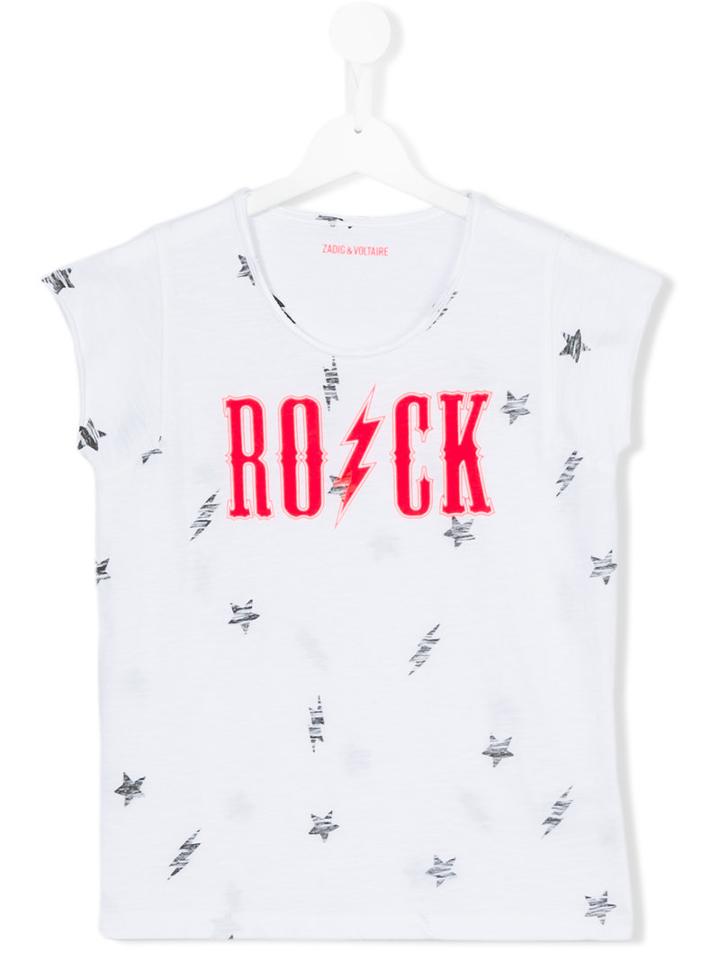 Zadig & Voltaire Kids - Teen Printed T-shirt - Kids - Cotton - 14 Yrs, White