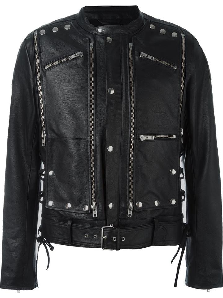 Faith Connexion Studded Multiple Zipper Pocket Jacket