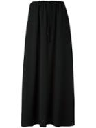 Société Anonyme Satin Stripe Skirt, Women's, Size: 2, Black, Viscose/wool