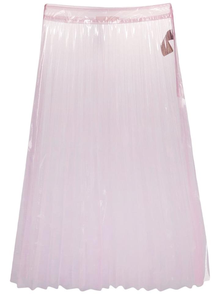 Ssheena A-line Sheer Skirt - Pink