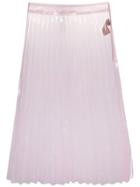 Ssheena A-line Sheer Skirt - Pink