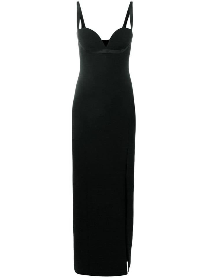 Versace Sweetheart Neck Dress - Black