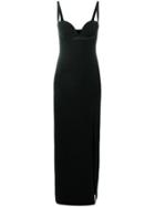 Versace Sweetheart Neck Dress - Black