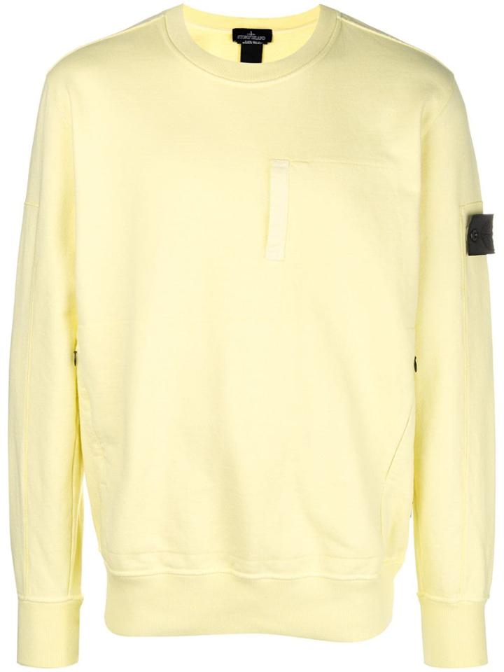 Stone Island Shadow Project Crew Neck Sweatshirt - Yellow & Orange