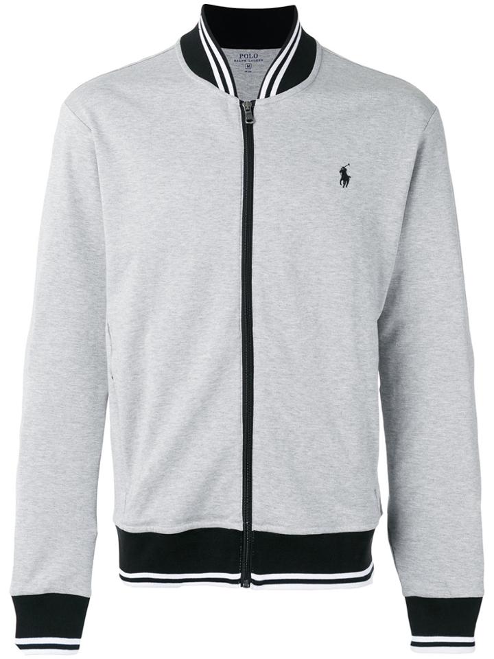 Polo Ralph Lauren Logo Zip Cardigan - Grey