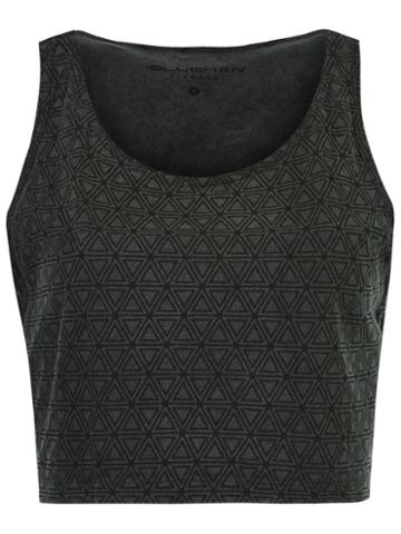 Blue Man Printed Crop Top