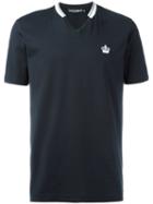 Dolce & Gabbana Crown Logo T-shirt, Men's, Size: 54, Blue, Cotton