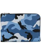Valentino Camouflage Clutch Bag - Blue