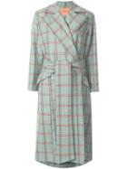 Maggie Marilyn Blue Here To Stay Oversized Menswear Check - Green