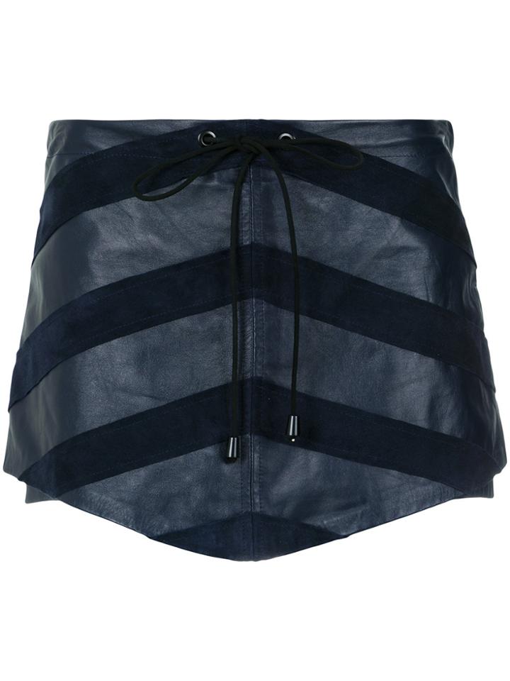 Andrea Bogosian Panelled Skorts - Blue
