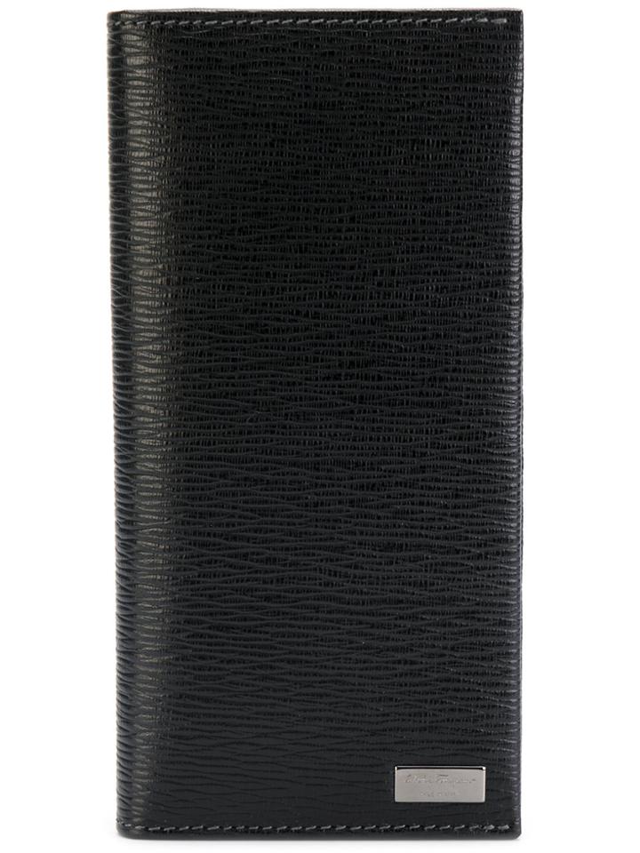 Salvatore Ferragamo Logo Plaque Breast Wallet - Black