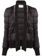 Greg Lauren 'preppy' Slouchy Track Hoodie - Black