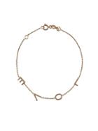 Kismet By Milka 14kt Rose Gold Love Spaced Out Bracelet