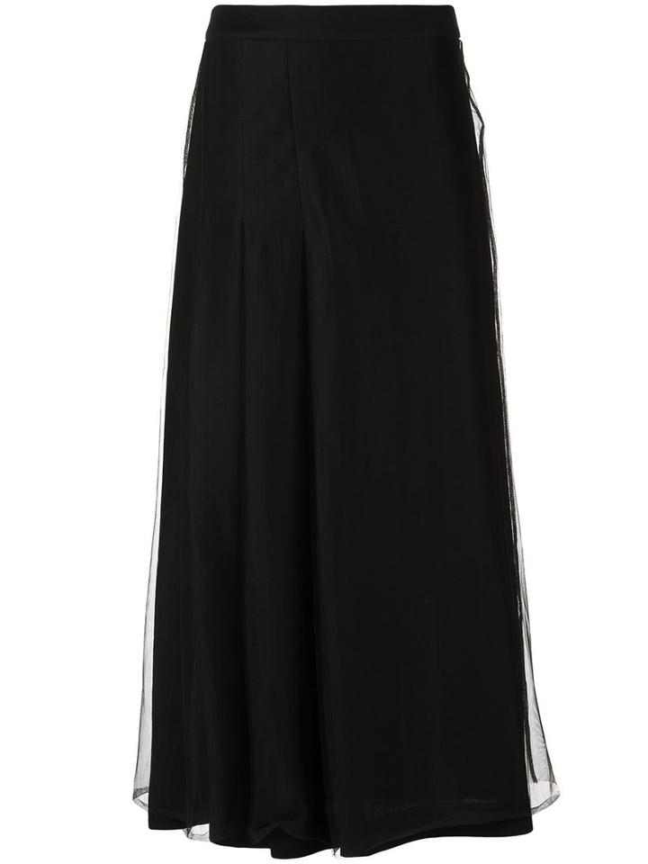 Uma Raquel Davidowicz - Maxi Skirt - Women - Polyester/acetate - 36, Black, Polyester/acetate