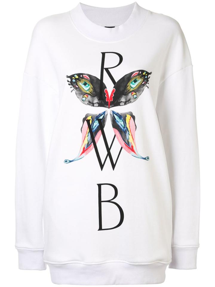 Romance Was Born Love Symbol Rwb Jumper - White
