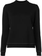 Vera Wang Slit Back Sweater, Women's, Size: Medium, Black, Virgin Wool