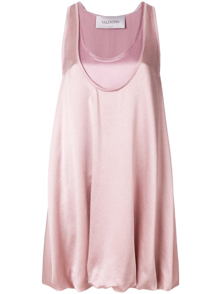 Valentino Layered Shift Dress - Pink & Purple