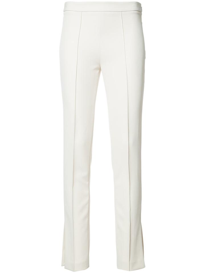 Nellie Partow Maurice Pants, Women's, Size: 4, White, Silk/polyester/spandex/elastane