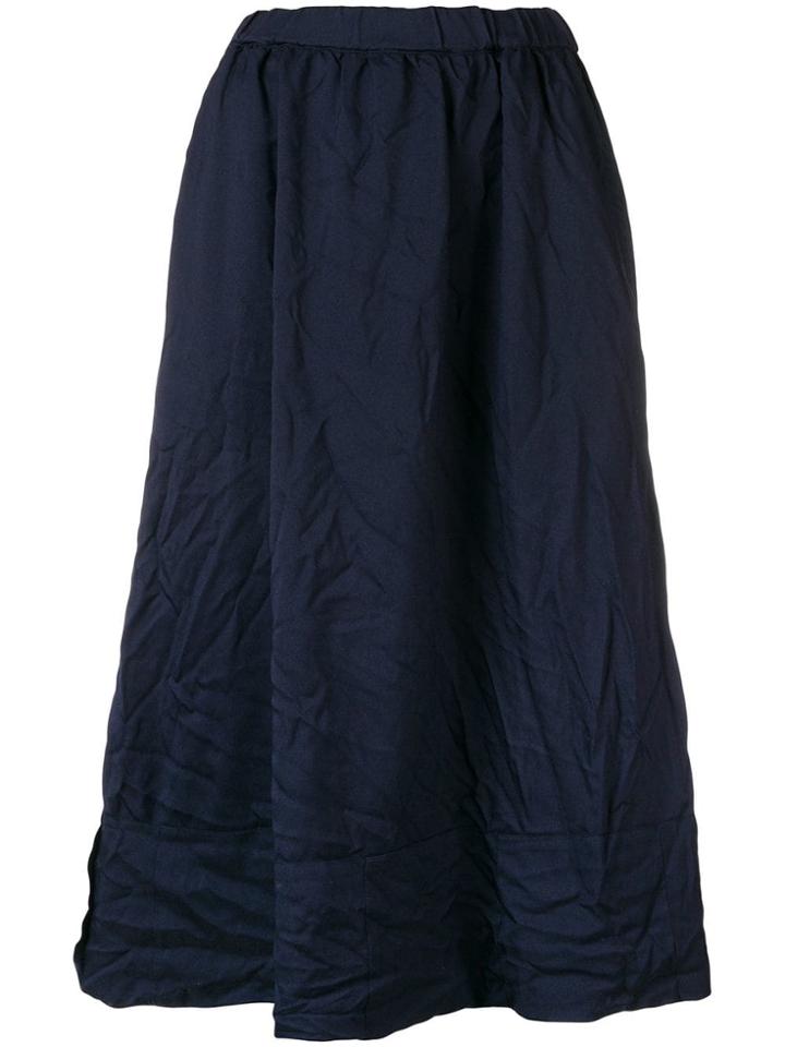 Comme Des Garçons Girl Crinkle Midi Skirt - Blue