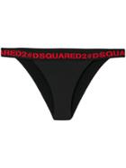 Dsquared2 Logo Band Bikini Bottoms - Black