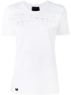 Philipp Plein - Bondage T-shirt - Women - Silk/cotton/spandex/elastane - Xs, White, Silk/cotton/spandex/elastane